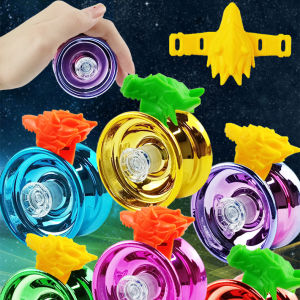 Dynamic Zone Yo Yo Unresponsive For Professionals Beginners Alloy Professional Yo Yo Ball Bearing Butterfly Type Child Adult Interesting Toy Gift High Speed Bearings Special Props Metal Yoyo (Gold/Red/Blue)