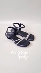 Polla Polly X WOO SEOK - Sandal Wanita 2 cm - Sandal Minimalis Model Korean Style (36-40)