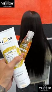 Bộ gội xả dưỡng sáng bóng YELLOW PROFESSIONAL - STAR giúp mái tóc toả sáng bồng bềnh mềm mại