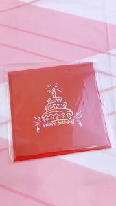 Kartu Ucapan Pop Up 3D Bentuk Kue Ulang Tahun Kartu Ucpana Ulang Tahun Happy Birthday Card Berwarna-Warni Kartu Ulang Tahun Hadiah Ulang Tahun Perlengkapan Pesta avvet