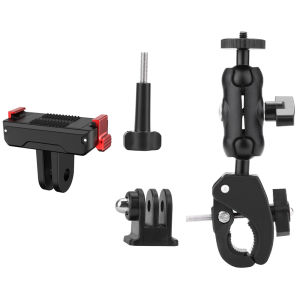 Flymile | Giá Đỡ Kẹp Xe Đạp Có Thể Điều Chỉnh Cho DJI Action 5 Pro/Osmo 360 3A Phụ Kiện Tay Lái Xe Máy Hợp Kim Nhôm Hỗ Trợ Máy Quay Video Thể Thao