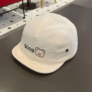 Korean Style Corduroy Baby Baseball Cap Spring Autumn New Style Casual Versatile Soft Brim Duckbill Hat for Babies Boys Girls