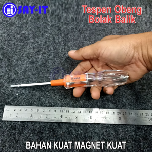 Tespen Obeng Bolak Balik Bahan Kuat Magnet Kuat