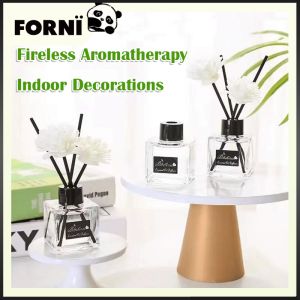 50ML Dried Flowers Aromatherapy Air Freshener Bathroom Fire-Free Home Fragrance Scented Purifying Flower Essential Oil