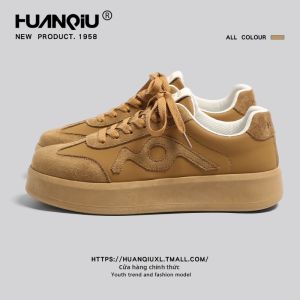 HuanQiu | Mens Retro Trainer Shoes Thick Sole Soft Sole