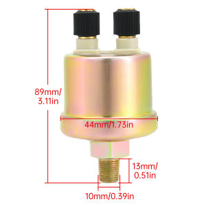RYSJM | Universal Oil Pressure Sensor 0-5BAR 0-10BAR Sender Stainless Crew Plug Alarm Pressure Sensor For Oil Pressure Gauge