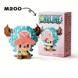 Bandai | ONE PIECE Anime Building Blocks Sun God Nika Luffy Chopper Ace Buggy Mini Micro Bricks 3D Assembly Model Figure Toy For Kid Gift