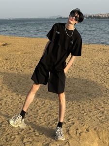 Quần Short Thể Thao Màu Đen Nhanh Khô American High Street Cho Nam Mùa Hè Thể Dục Chạy Bộ Bóng Rổ Quần Ba Điểm Bốn Điểm Đi Biển