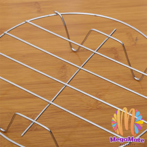 MegaMate ขาตะแกรงสแตนเลส อุปกรณ์เสริม สำหรับหม้อทอดไร้น้ำมัน ขาตั้งสแตนเลส Single layer steaming rack สปอตสินค้า Maygo