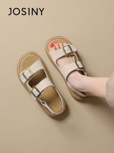 Josiny | Open Toe Birkenstock Style Soft Vintage Sandals for Women