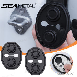 SEAMETAL Upgraded Car Door Lock Buckle Mute Shock Absorbing Cushion 4pcs Silicone Car Door Latch Anti-Collision Protection Cover