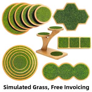 Style Model Figure Decoration Grassland Base Indoor Display Simulation Countryside Theme Plant Subject Wooden Material