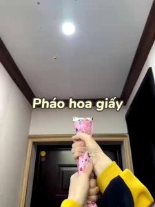 SET 10 Pháo Giấy Confetti Bóp Tay 39cm – Pháo Trang Trí Tiệc Sinh Nhật Đám Cưới Event
