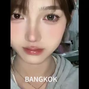 (COD)-FUNSACHY คอนแทคเลนส์สีน้ำตาล/เทา Bangkok คอนแทคเลนส์ธรรมชาติ 14.0 มม. 1 คู่ รายปี เลนส์นุ่มขนาดเล็กที่ขายดีที่สุด.