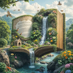 Huacan Diy Book Diamond Painting Kit Magic Forest Flowers Scenery Full Diamond Embroidery Handmade Art Home Decor Craft