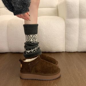 ZHENMO | Thick Soled Heeled Furry Winter Boots