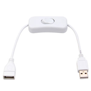 USB Switch Cable USB Adapter With ON/OFF Extension Cable 28cm For 5V LED Strip Light String USB Gadget Power Supply Device Tools