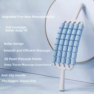 NUOXUNDE | Bendable Four Rows Muscle Relaxation and Height Growth Promotion Massage Roller for Tactile Training