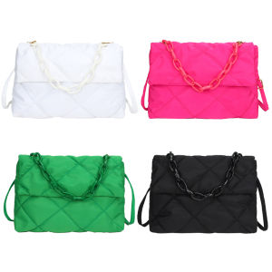 โซ่ crossbody square bags nylon flap ladies ball clouds[Winnereco World]