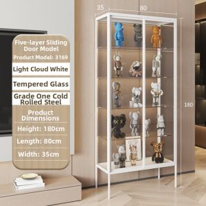 DMX | Luxury Italian Glass Sideboard Showcase Cabinet