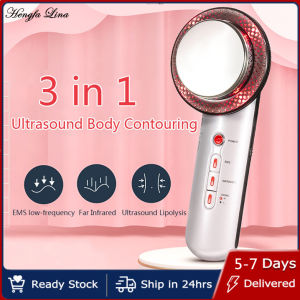 Hengfa Lina 3 trong 1 nâng cơ mặt EMS hồng ngoại siêu âm Máy mát xa cơ thể Thiết bị siêu âm Giảm béo Burner Cavitation mặt máy làm đẹp