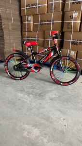 สำอางมิตร จักรยานเสือภูเขา 18 นิ้ว เหล็ก ยางนอก ลาย แถมขาตั้ง เหมาะสมกับเด็ก 6-10 ปี