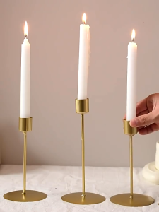 Nordic household light luxury candlestick ornaments Retro candlelight dinner props