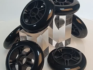 6/7/8 inch Wheelchair Front Wheels Replacement Solid Tire Wheelchair Wheel