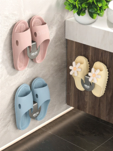 DELIXI | Bathroom Wall-Mounted Hook Shoe Rack Drill-Free