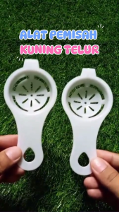 (BISA COD) ALAT PEMISAH KUNING TELUR PUTIH TELOR SARINGAN SENDOK - EGG SEPARATOR(2pcs)