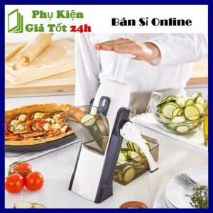 Máy Thái Rau Củ Quả  Thị Đông Tiện Lợi Với 4 Lưỡi Sắc Bén Có Thể Gấp Gọn Đa Năng Tiện Lợi - Vệ Sinh Tiêu Chuẩn An Toàn - Dụng Cụ Bào Rau Củ Quả 4in1 - Máy Thái Thịt Lát Cao Cấp