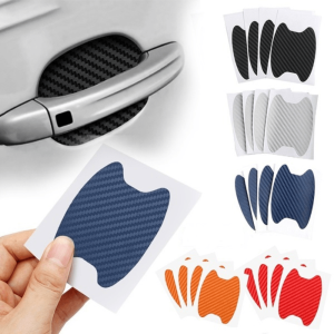 Car door sticker 4-piece set scratch-proof cover automatic door handle protective film external accessories