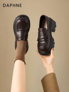 Daphne | Vintage Thick Sole Easy-On Loafer Shoes Heel Increase