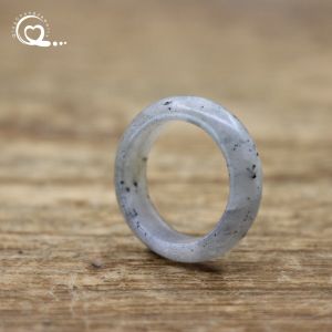 Healing Crystal Band Rings Natural Stone Quartz Agates Jaspers Dainty Finger Solid Ring Women Fashion Minimalist JewelryQC4209
