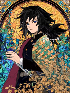 BILIBILI | Demon Slayer Diamond Painting 5D Kimetsu no Yaiba Agatsuma Zenitsu Full Diamond Mosaic Picture DIY Tomioka Home Decor Paintingf