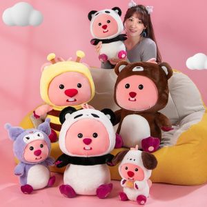 Gấu bông Loopy Gấu Trúc lông mịn Gấu bông Hải Ly Cosplay Gấu Dâu Lotso Gấu Trúc Panda cao cấp mẫu mới