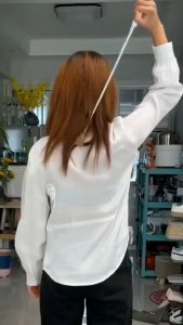 Que Gậy gãi lưng gãi ngứa rút gọn 2 đầu đầu gãi đầu viên Massage tiện lợi phù hợp cho mọi người