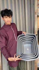 Box Persegi Plastik Kotak Penyimpanan Jumbo 30 Liter Baskom Murah Panci serbaguna bpa free Tabitha