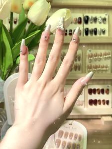 DD253 เล็บปลอมยาว พร้อมส่งในไทย แฟลชเจาะเล็บปลอม เล็บปลอม กันน้ำ กล่องละ 24 ชิ้น