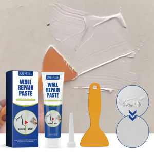 100g Wall Mending Paste Quick-Drying Restore Wall Repair Paint Paste for Toilet Bathroom Wall Floor White Repair Paint Tool