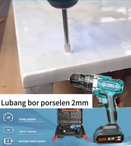 JLD 388/766VF Baterai Mesin Bor Cordless/Elektrik Drill/ Bor Listrik/Beton Besi Kayu Full Set Pilihan Bor Tanpa Kabel Reversible Tangan Listrik Impact Cordless Full Set Pilihan Bor Tanpa Kabel
