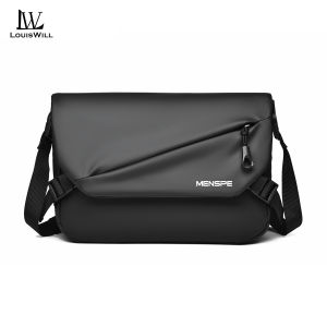 LouisWill Men Fashion Shoulder Bags Cross Body Bags Messenger Bag Waterproof Oxford Cross Body Bag Large Capacity Sling Bags Simple Casual Sport Street Bag for Men Male Student Teenager