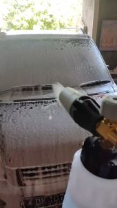 ALAT TABUNG BOTOL SEMPROTAN SEMPROT SABUN BUAT SALJU HIGH PRESSURE NOZZLE NOSEL SNOW FOAM SNOWFOAM LANCE FOAMLANCE CAR WASH SPRAYER DISPENSER JET CLEANER KOPLER QUICK RELEASE KONEKTOR 1/4 INCH 1 LITER 1L CUCI SALJU STEAM SETEAM SETIM STIM MOBIL MOTOR VICI