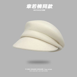 Chang Ru Nan Cloud Eight-Cornered Hat Womens Fashion Cotton Linen Beret Cap Face Slimming Flat-Crowned Newsboy Cap Summer