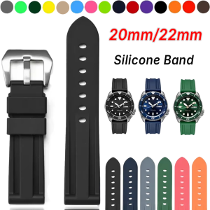 Rubber Watch Strap for Panerai PAM441 111 384 20mm 22mm Sport Silicone Watch Band Bracelet for Seiko Omega Wristband Accessories