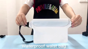 BECORATE Outdoor Swimming Beach Play Water Waterproof PVC Waist Adjustable Waist Strap Bag Phone Bag