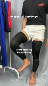 Leg Warmer Manset Kaki Kneepad Dekker Leg Sleeve Olahraga Basket Voli Futsal Sepakbola