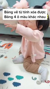 Bảng Vẽ Tự Xóa Thông Minh Đa Sắc Cho Bé Có Chân Bàn Bảng Từ Tính Tập Viết Tập Vẽ Cho Bé