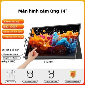 LANLIPU | Màn Hình Cảm Ứng IPS Di Động LANLIPU 14 Inch FHD 1920x1200 Dành Cho Xbox Switch PS4/PS5 Laptop - Màn Hình Phụ Kết Nối USB-C Có Loa