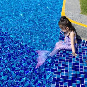 JIFANPAUL | Summer New Style Mermaid Tail Swim Dress for Girls